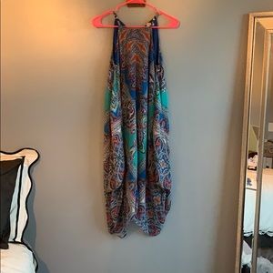 High neck handkerchief dress